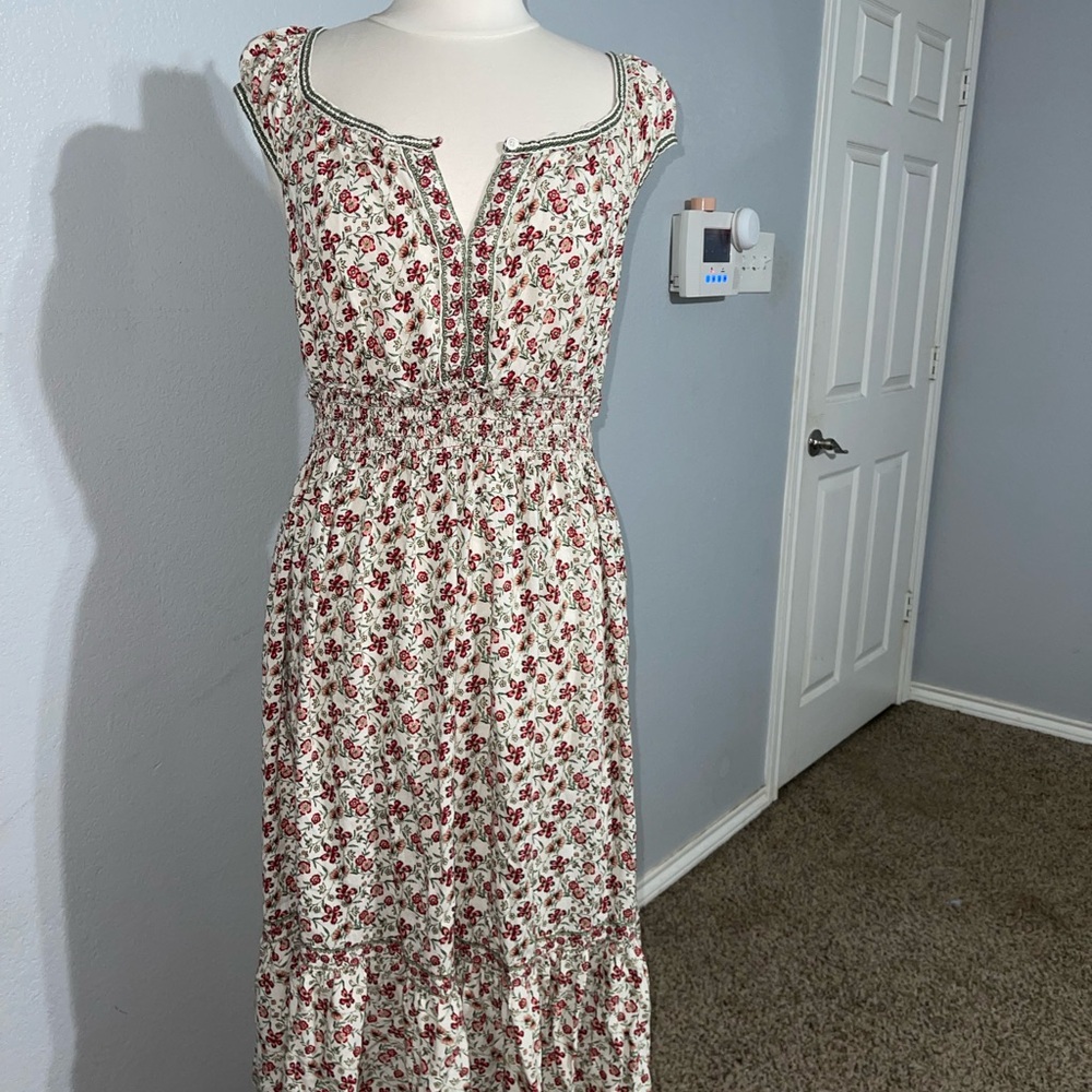 Floral Print Sleeveless Dress